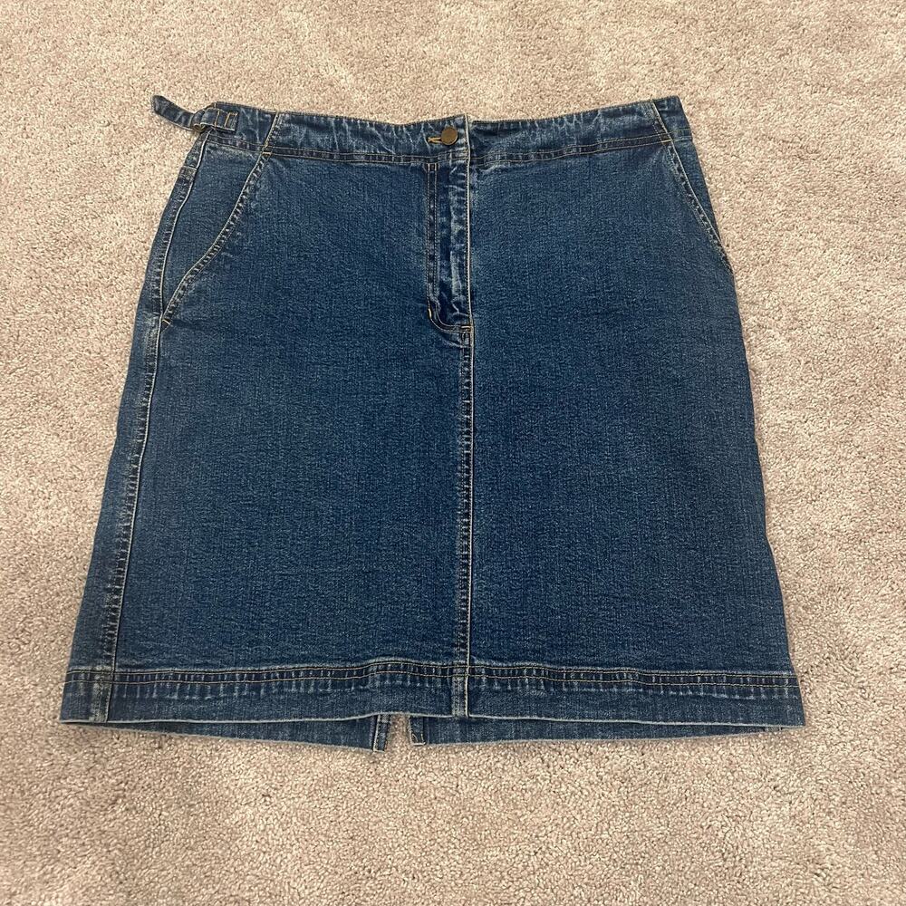 Vintage‎ Lauren Jeans Co Denim Knee Length Skirt Size 6
